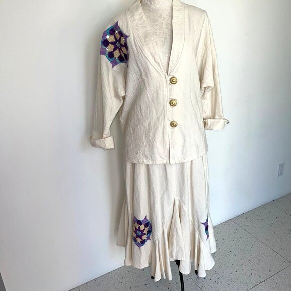 NWT Alfredo’s Wife Skirt Set Womens Size Small S Vintage Bohemian Elastic New - Picture 10 of 12